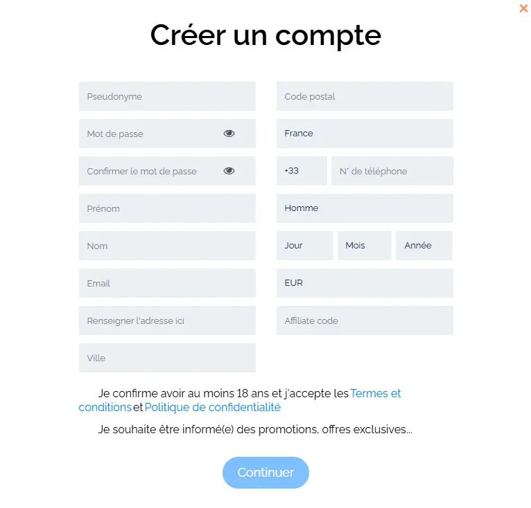 Dublz Casino registration process