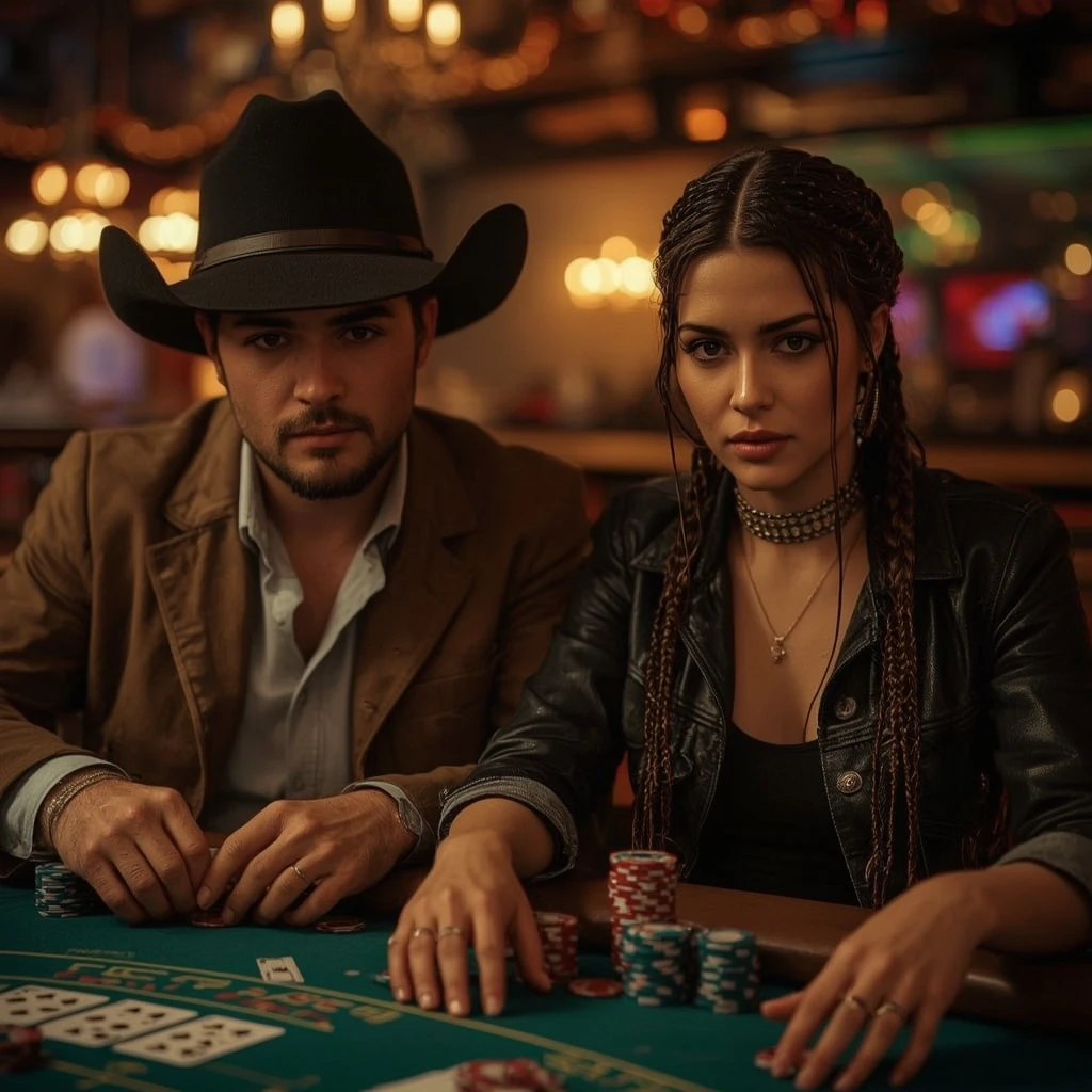 photo of two poker players at Dublz Casino