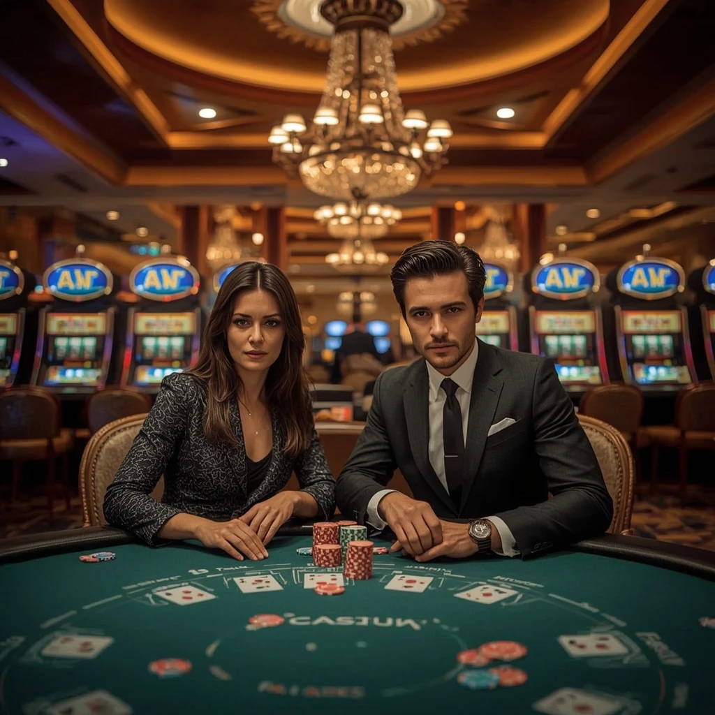 Two poker players at Dublz Casino in India